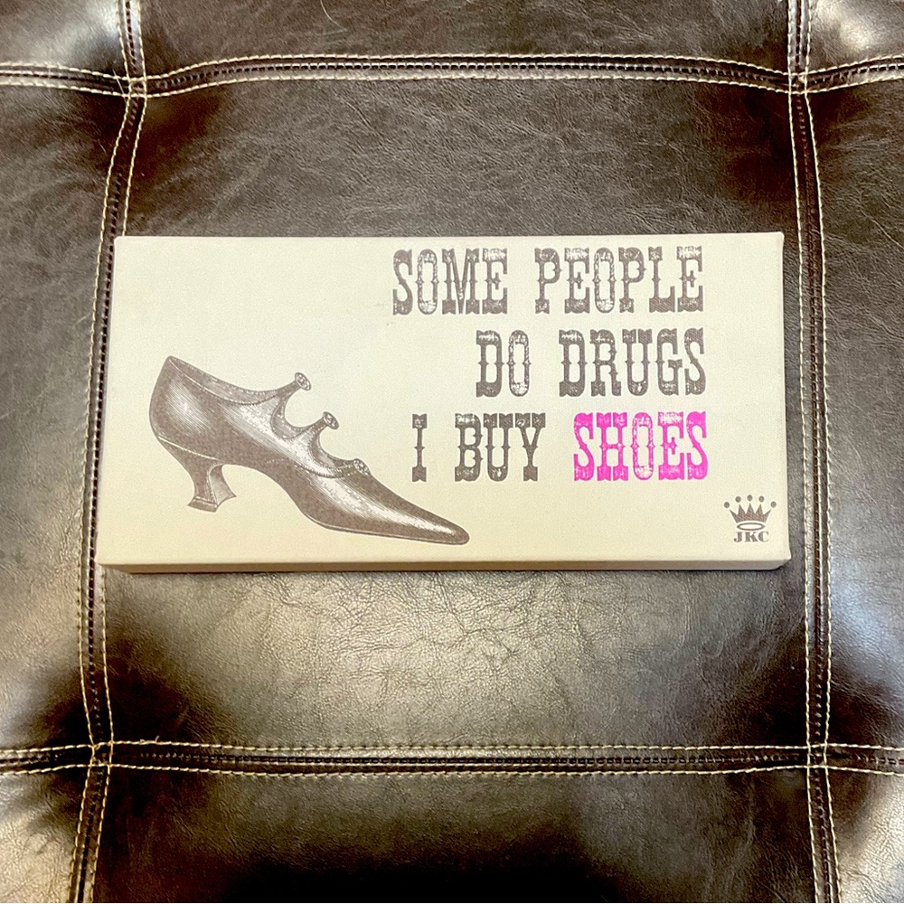 Shoe lovers 👠 canvas wall art by Jessica Karan Cushman